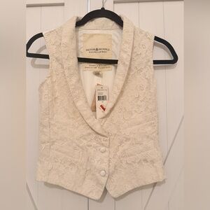Denim & Supply Ralph Lauren Cream Lace Vest